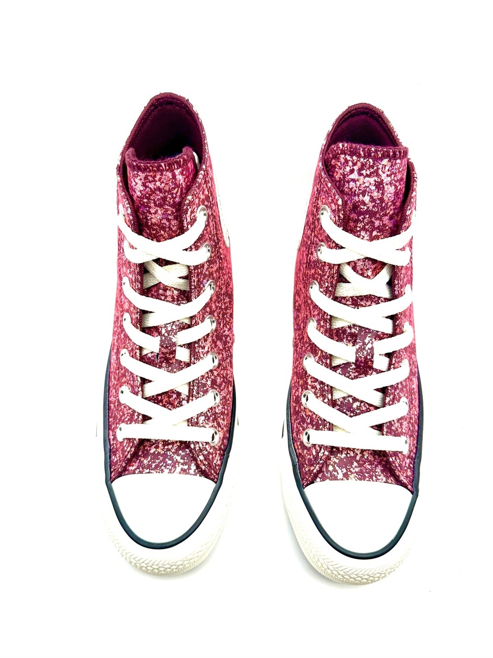 Converse Chuck Taylor All Star Pink Glitter High Top Sneakers | Never Worn - Picture 4 of 9